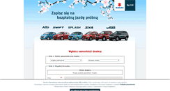 Desktop Screenshot of jazdatestowa.suzuki.pl
