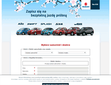 Tablet Screenshot of jazdatestowa.suzuki.pl
