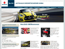 Tablet Screenshot of niedertscheider.suzuki.at