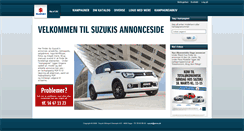 Desktop Screenshot of annoncer.suzuki.dk