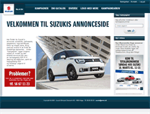 Tablet Screenshot of annoncer.suzuki.dk